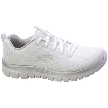 Zapatos Mujer Zapatillas bajas Skechers Sneakers Donna Bianco Graceful Get Connected 12615wsl Blanco