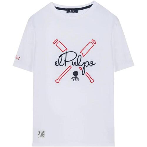 textil Niño Camisetas manga corta Elpulpo 17010124060100 Blanco