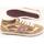 Zapatos Mujer Deportivas Moda Aro 3134 Picada Oro