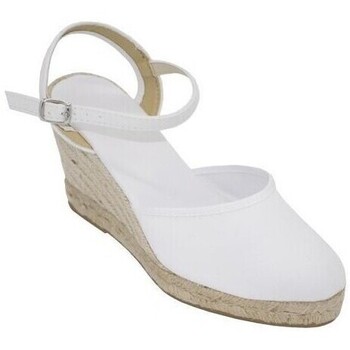 Zapatos Mujer Alpargatas Cbp - Conbuenpie Alpargatas Valencianas blancas con Cuña Alta by CBP Blanco