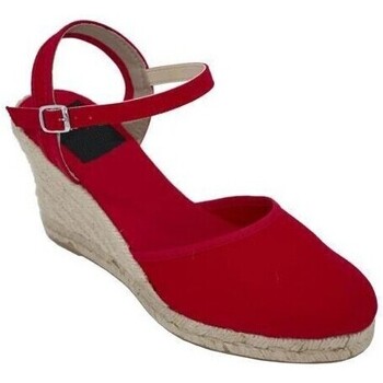 Zapatos Mujer Alpargatas Cbp - Conbuenpie Alpargatas Valencianas rojas con Cuña Alta by CBP Rojo