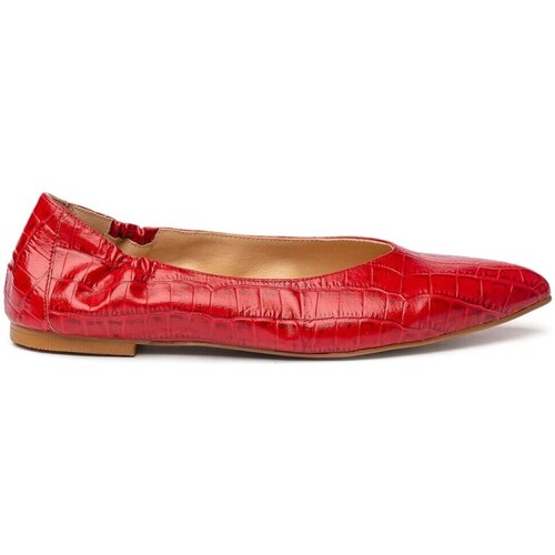 Zapatos Mujer Bailarinas-manoletinas Cbp - Conbuenpie Manoletinas de piel by CBP Rojo