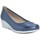Zapatos Mujer Bailarinas-manoletinas Tupie Manoletinas de piel azules by Azul