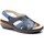 Zapatos Mujer Sandalias Cbp - Conbuenpie Sandalias anatómicas de piel azules by CBP Marino
