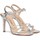 Zapatos Mujer Zapatos de tacón Cbp - Conbuenpie Sandalias plata de piel con tacon alto by CBP Plata