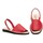 Zapatos Mujer Sandalias Menorquinas Avarcas Acolchadas by Rojo