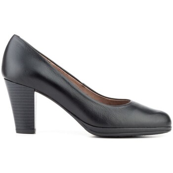 Zapatos Mujer Zapatos de tacón Par Y Medio Zapatos Salones negros de piel by Negro