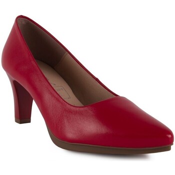 Chamby Zapatos salones de piel rojos by Rojo