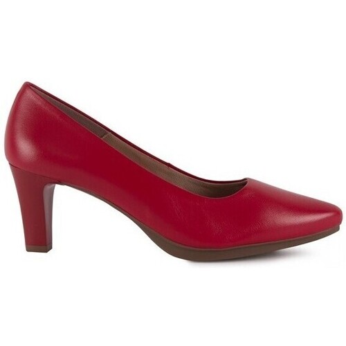 Zapatos Mujer Zapatos de tacón Chamby Zapatos salones de piel rojos by Rojo