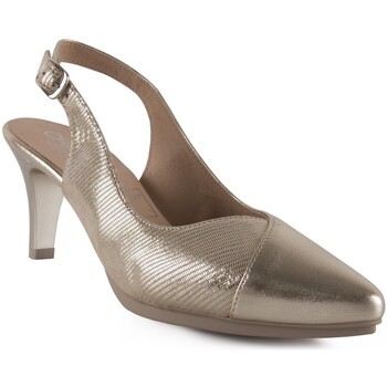 Zapatos Mujer Zapatos de tacón Chamby Salones Destalonados dorados de piel by Oro