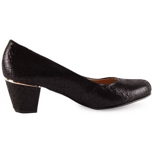 Zapatos Mujer Zapatos de tacón Chamby Zapatos Salones negros de piel by Negro