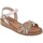 Zapatos Mujer Sandalias Amelie Sandalias beige de piel by Beige