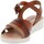 Zapatos Mujer Sandalias Blusandal Sandalias marrones de piel by Multicolor