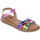 Zapatos Mujer Sandalias Amelie Sandalias de piel multicolor by Multicolor