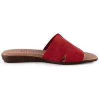 Zapatos Mujer Sandalias Tekila Sandalias de Piel rojas by Rojo