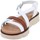 Zapatos Mujer Sandalias Blusandal Sandalias blancas de piel by Blanco