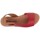Zapatos Mujer Sandalias Blusandal Sandalias rojas de piel by Rojo