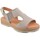 Zapatos Mujer Sandalias Blusandal Sandalias grises de piel by Beige