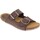 Zapatos Mujer Sandalias Blusandal Sandalias Bio de Piel marrón by Marrón