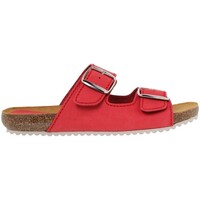 Zapatos Mujer Sandalias Blusandal Sandalias Bio de Piel rojas by Rojo
