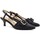 Zapatos Mujer Zapatos de tacón Cbp - Conbuenpie Salones Destalonados negros de piel Negro