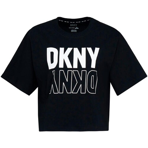 textil Mujer Tops / Blusas Dkny - Camiseta Corta con Logo Negro