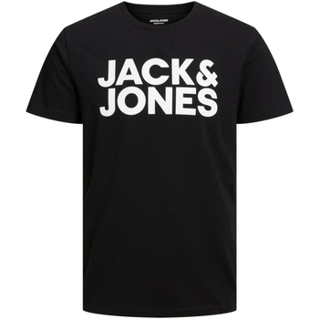 textil Hombre Camisetas manga corta Jack & Jones 12151955 JJECORP LOGO TEE SS O-NECK NOOS BLACK LARGE PRINT Negro