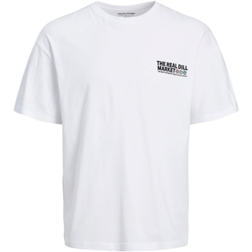 textil Hombre Camisetas manga corta Jack & Jones 12254168 JORTOAST TEE SS CREW NECK TG BRIGHT WHITE Blanco