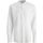 textil Hombre Camisas manga larga Jack & Jones 12254097 JWHSUMMER HALF PLACKET SHIRT LS S24 WHITE Blanco