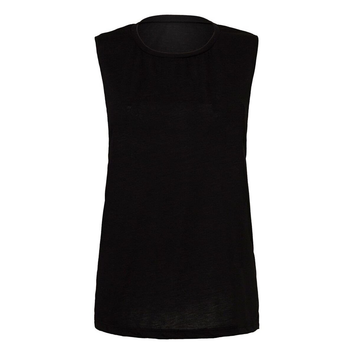 textil Mujer Camisetas sin mangas Bella + Canvas Flowy Muscle Negro