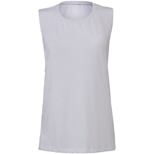 textil Mujer Camisetas sin mangas Bella + Canvas BE114 Blanco
