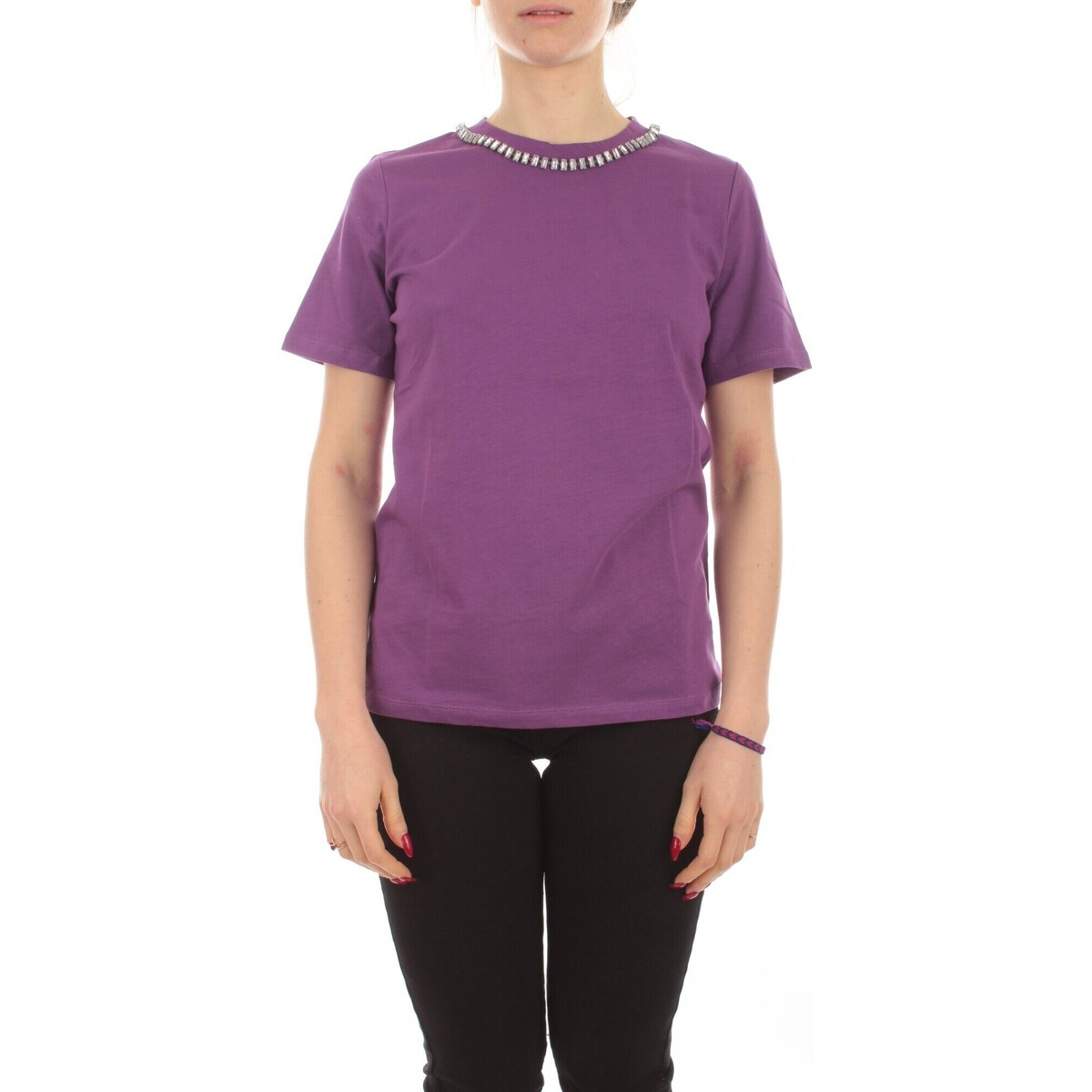 textil Mujer Camisetas manga corta Emme Marella 24159710522 Violeta
