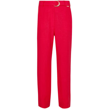 textil Mujer Pantalones Liu Jo Pantalón con cinturón Rojo