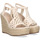 Zapatos Mujer Sandalias Exé Shoes SANDALIAS DE CUÑA NAOMI-905 CROCHET OFFWHITE OFFWHITE