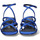 Zapatos Mujer Sandalias Exé Shoes SANDALIA TACÓN EMMA-329 SATIN BLUE AZUL