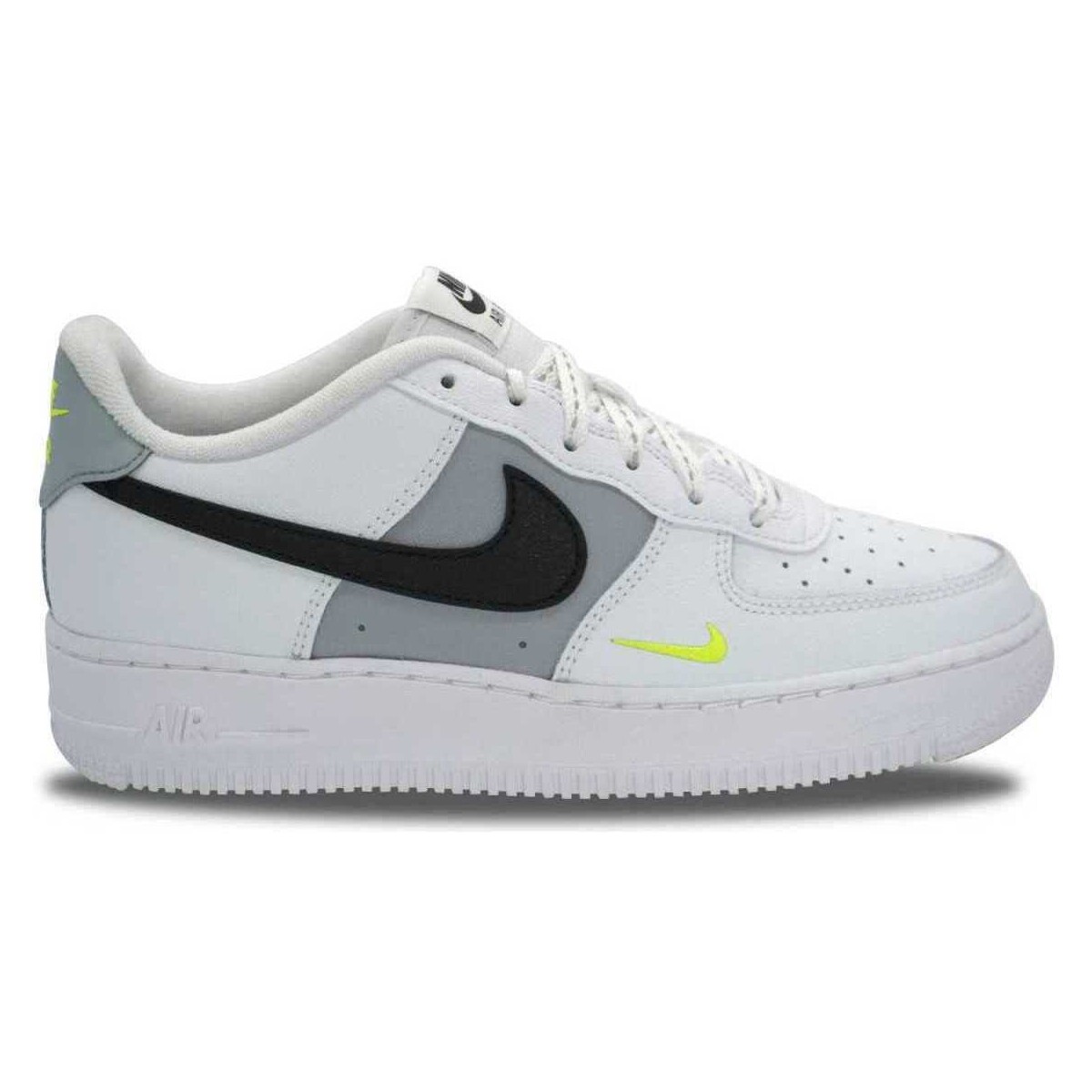 Zapatos Niño Zapatillas bajas Nike Air Force 1 Low '07 White Neon Blanco