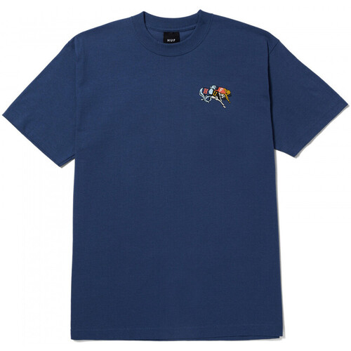 textil Hombre Tops y Camisetas Huf T-shirt long shot ss Azul