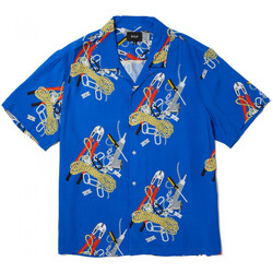 textil Hombre Camisas manga larga Huf Chemise skidrokyo ss resort top Azul