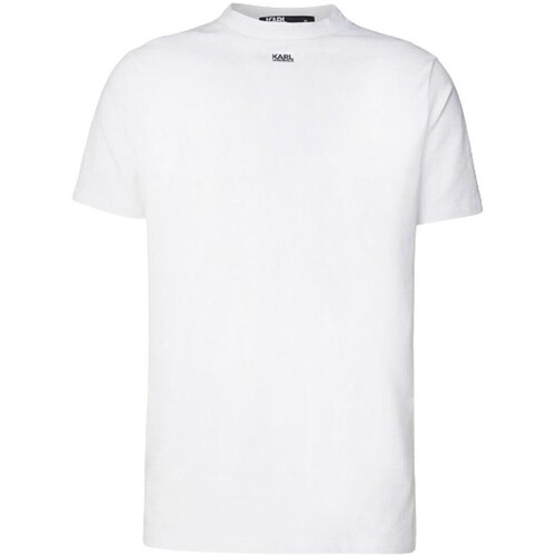 textil Hombre Camisetas manga corta Karl Lagerfeld - Camiseta Con Logo Negro