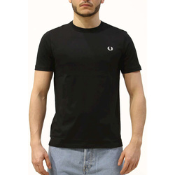 textil Hombre Camisetas manga corta Fred Perry Fp Crew Neck T-Shirt Negro