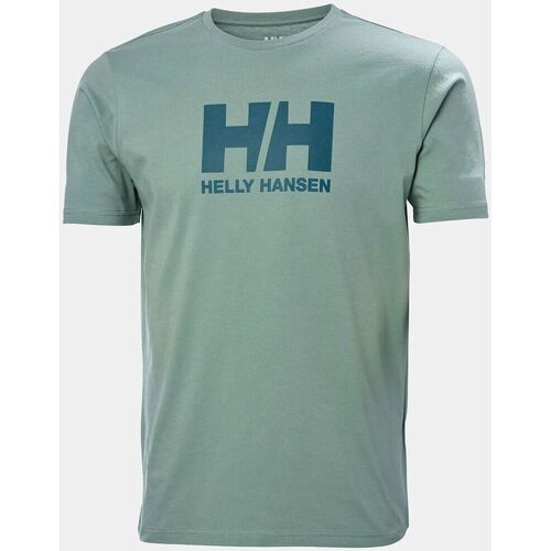 textil Abrigos Helly Hansen Camiseta Verde  Logo Cactus Verde
