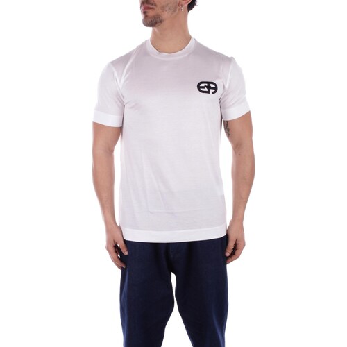 textil Hombre Camisetas manga corta Emporio Armani 8N1TF5 1JUVZ Blanco