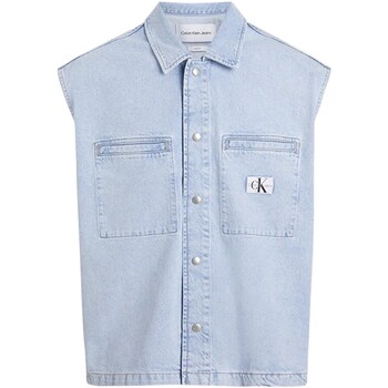 textil Hombre Camisas manga larga Calvin Klein Jeans J30J325309 Azul