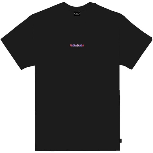 textil Hombre Camisetas manga corta Propaganda T-Shirt Ribs Gradient Negro