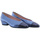 Zapatos Mujer Bailarinas-manoletinas Escoolers BAILARINA  BRIGITTE TACÓN PUNTA BICOLOR PIEL E2006 Azul