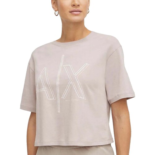 textil Mujer Camisetas manga corta EAX T-Shirt Beige