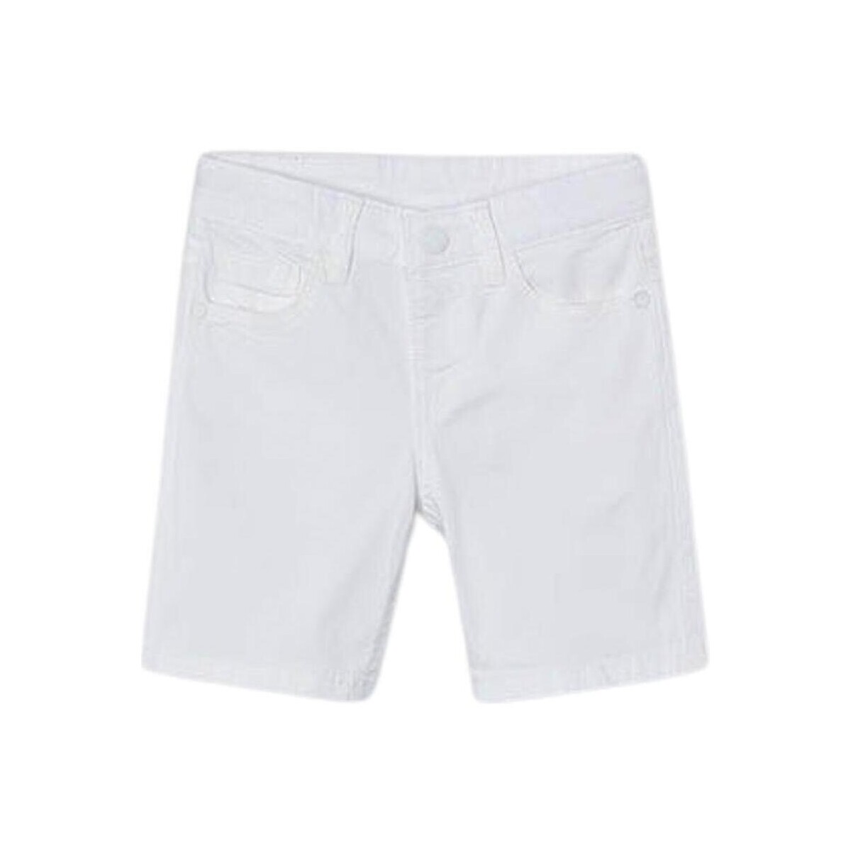 textil Niño Shorts / Bermudas Mayoral Bermuda sarga 5b basica Blanco