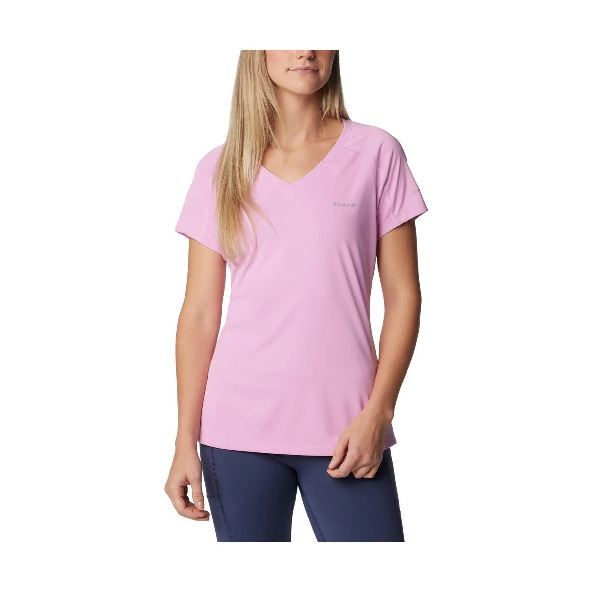 textil Mujer Camisas Columbia Zero Rules Short Sleeve Shirt Rosa