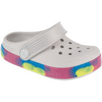 Zapatos Niños Pantuflas Crocs Off Court Glitter Band Clog T Blanco