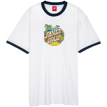 textil Hombre Tops y Camisetas Santa Cruz Aloha dot front ringer Blanco